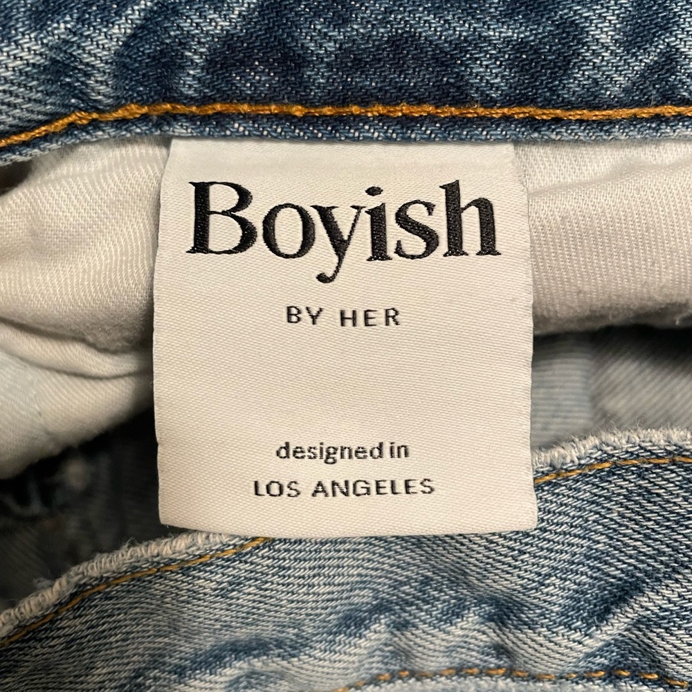 BOYISH Womens Tommy High Rise Straight Jeans Size 29 - Picture 7 of 8